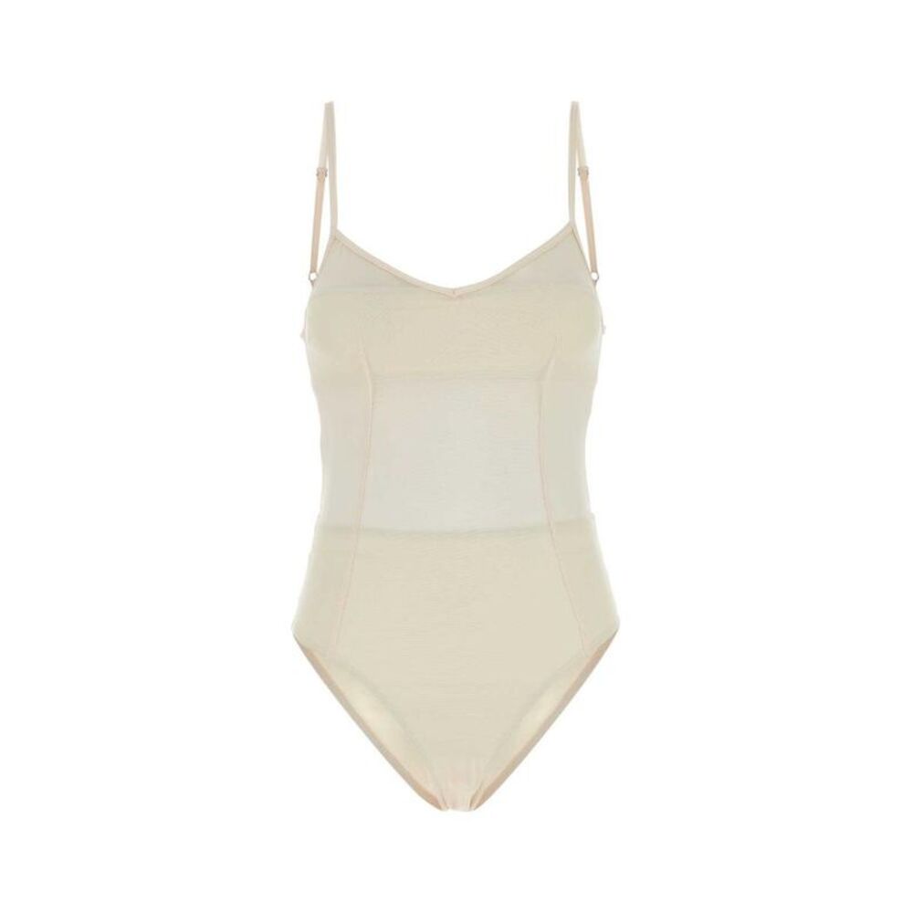 PRADA Women's Sheer Mesh Bodysuit Women PINK Beachwear